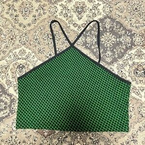 Zara green crop top